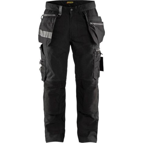 Pantaloni da lavoro elasticizzati artigianali 1590 - Nero L - FR(46) - SE(C52) - Standard (1/4)