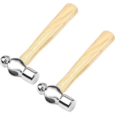 Marteau à panne ronde avec manche – Petit marteau pour installation à domicile – Marteau en noyer – Mini marteau à griffes