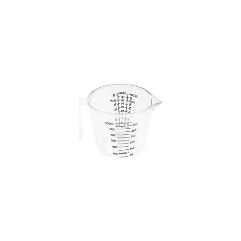 Verre doseur transparent 600 ml – Verre doseur de cuisine – Plastique – (1/5)
