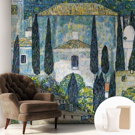 Carta Da Parati Con Design Moderno - Per Rinnovamento Rapido - Non-Woven - Per Interni Moderni Case in cipresso 250x250 cm (1/5)