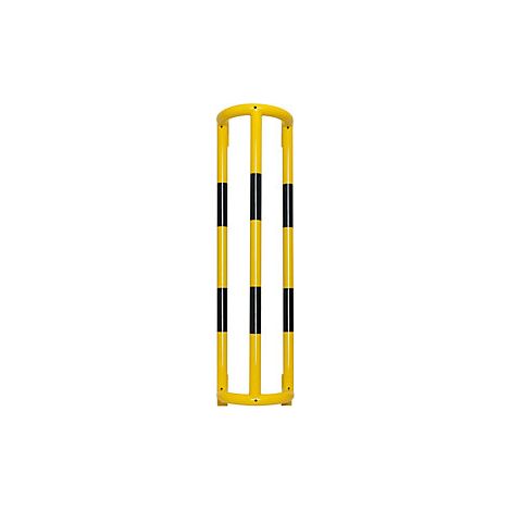 Moravia Säulenschutz Stahl schwarz/gelb 2-teilig 600 x 520 x 520 mm zum Aufdübeln (1/2)