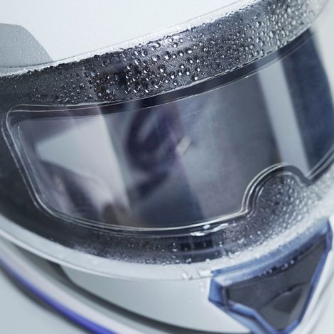 Film anti-buée transparent pour casque de moto, protection contre la pluie et la buée sur la lentille. (1/4)