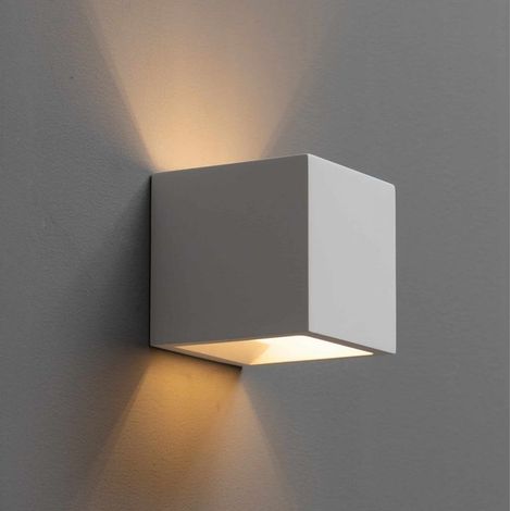 Applique murale blanche carrée 11,5cm G9 40W max IP20 220/230V (1/5)