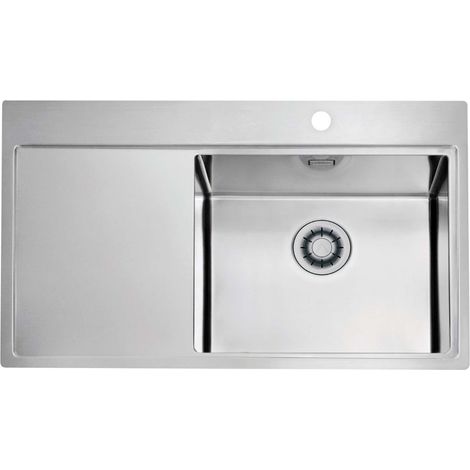 Alveus Pure - Spüle 86x53 cm, Quick-Close, Edelstahl 1149518 (1/2)