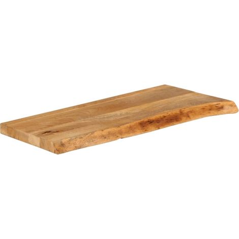 Maison Exclusive - Piano Tavolo Bordi Vivi 70x40x2,5 cm in Legno Massello di Mango (1/5)