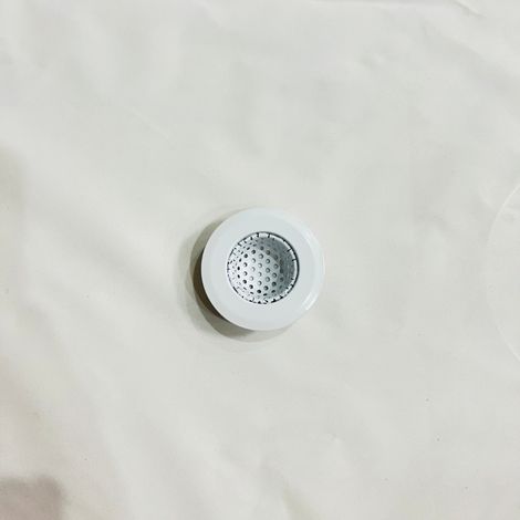 Diamètre extérieur 5,5 cm, convient aux éviers et aux petits siphons de balcon. Retient facilement les cheveux et les petits débris, évitant ainsi les obstructions. - Blanc- Lot de 5 (1/5)