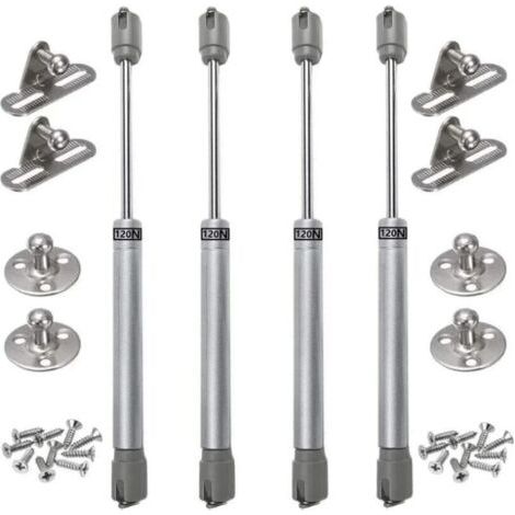 BUNTHAUS Lntyq Lot de 4 vérins à gaz 120N verin meuble hydraulique ressort amortisseurs à gaz d'origine porte armoire de cuisine Bras pneumatique pour levage de porte armoire