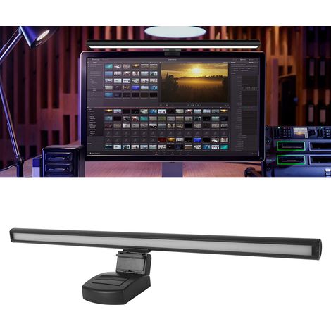LED-Hängemonitorlampe, flimmerfrei, hohe Helligkeit, energiesparendes Nachtlicht, stufenlose Dimmung, augenschonende Lampe für Computer, USB 5V. (1/5)