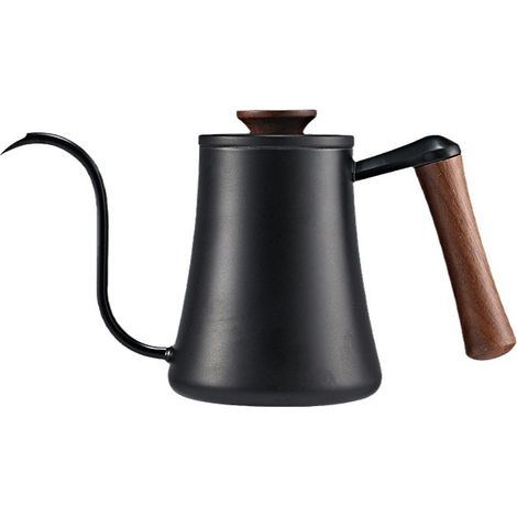 Bollitore a collo d'oca, caffettiera a filtro da 600 ml, caffettiera a filtro in acciaio inox con beccuccio lungo e sottile (1/3)
