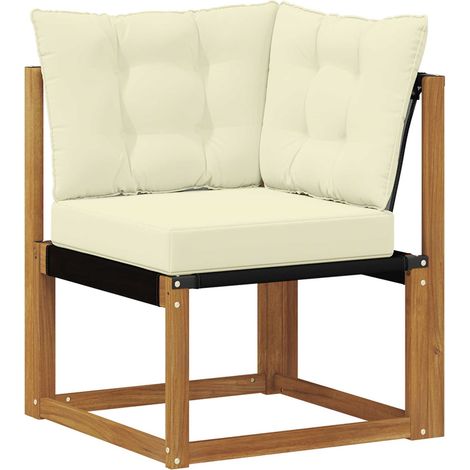 Maison Exclusive - Outdoor Ecksofa Massivholz Akazie und Textilen