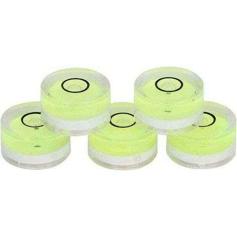 [NEVER USED] 5pcs 15mm Circular Level Round Spirit Level Mini Round Level Bubble For Balance Scale For Horizontal Calibration Of Balance (1/4)