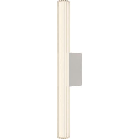 Applique moderna bianca, tubo in vetro con linee, 61 cm IP44, LED a colori variabili, 12W LINEA Light Prestige