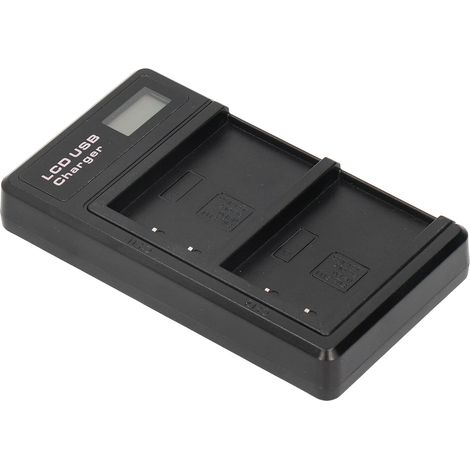 Chargeur de batterie portable pour appareil photo BLS5 USB, double chargeur avec écran LCD (1/5)