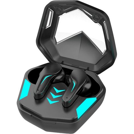 Casque audio sans fil Bluetooth compatible jeu, écouteurs stéréo avec bonne qualité sonore pour gaming.