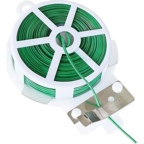 Plant tying tape, 100 meters long twisted wire, suitable for climbing plants, vines, shrubs and flowers. (1/5)