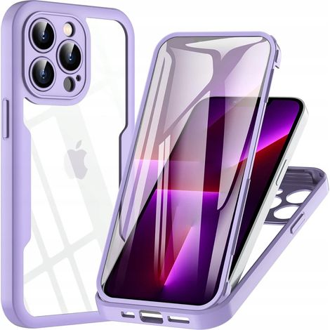 Custodia Hensinple per iPhone 13 Pro 6.1" a 360° con pellicola e retro trasparente (1/2)