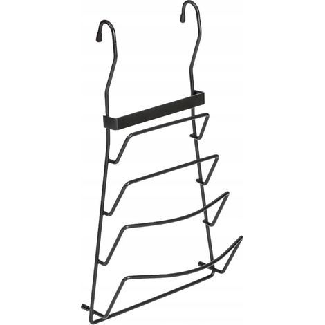Schwarzer Korb für Deckel, Ständer, Halter, Organizer für Geländer, Dachbodenständer (1/3)
