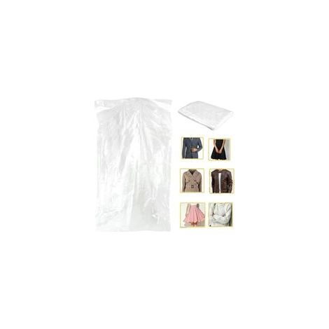 50 housses de protection transparentes pour vêtements - 2,2 % soie - 60 x 90 cm (1/5)