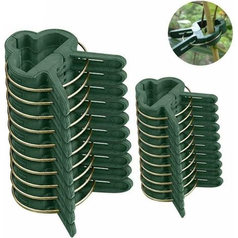 Pinces de jardin pour le greffage de semis, de fleurs et de décorations de jardin, pinces de jardin de toutes tailles, pinces à ressort pour le jardinage (1/4)