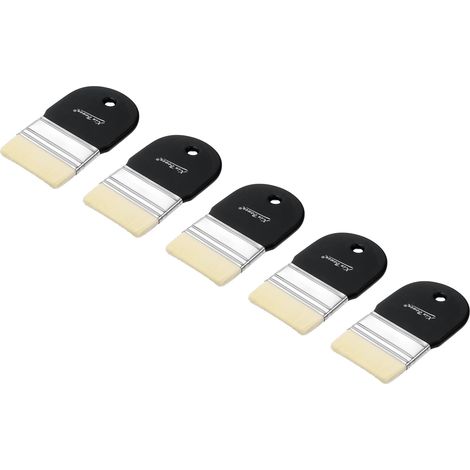 5 Pcs Pinceau Plat De 3" De Largeur Noir (1/5)