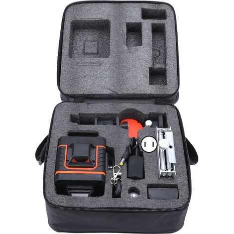 Niveau laser 360° 16 lignes 4D vert auto-nivelant, télécommande, détecteur de pente omnidirectionnel, alimentation 100-240V prise UE, outil de chantier précis (1/5)