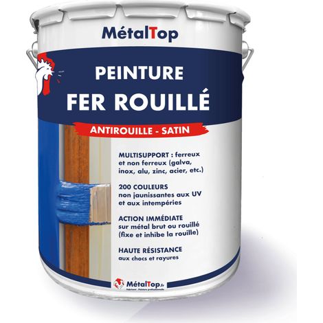 Peinture Fer Rouille - Vert olive - RAL 6003 - 5 L - Métaltop (1/5)