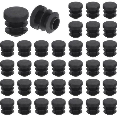 Embouts de pieds de meubles 36 pièces Plastique PE noir Protection antidérapante 16 mm Pour C (1/5)