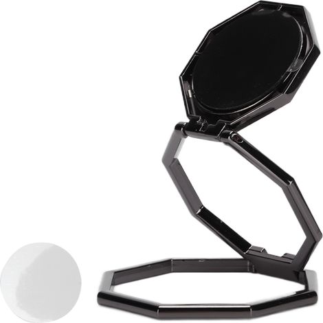 Support téléphone rotatif pliable magnétique forme spéciale repose-doigt noir (1/5)