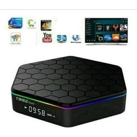 TrAdE Shop Traesio - Tv Box Android 9.0 T95z Plus 4gb Ram + 64gb Rom Q5 Youtube Smart Tv Cw487 - (1/3)