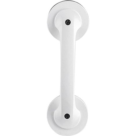 Barre d'appui à ventouse, plastique, blanc, antidérapante (1/5)