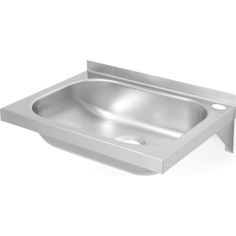 Lavandino in acciaio a parete 400x295mm - Hendi 811818