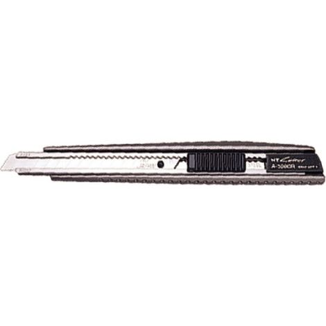 NT CUTTER Ganzmetall-Cuttermesser 9mm mit Drucktaste 1 Abbrechklinge