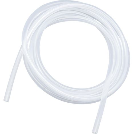 Tuyau en silicone transparent, tuyau de qualité alimentaire, taille 1,6 mm x 3,2 mm, longueur 2,5 m (8,2 pi), épaisseur 0,8 mm, tuyau en caoutchouc silicone flexible pour tuyaux d'air/eau (1/5)