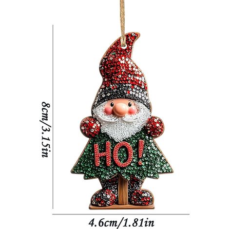 Guirlande De Noël En Acrylique - Décoration Suspendue Pour Arbre De Noël Intérieur Maison Voiture - Lot De 1 Pièce (1/5)