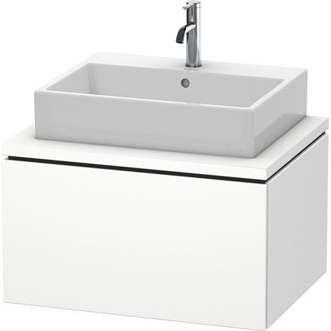 Meuble bas console L-CUBE 400x720x547mm blanc mat