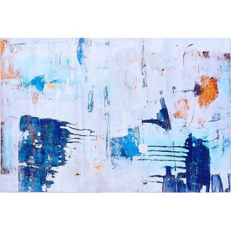 Alfombra multicolor 160 x 230 cm efecto pintura abstracta impresa pelo corto estilo moderno Adapazari