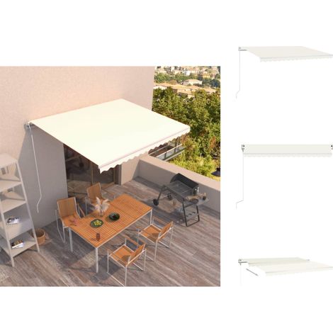 Markisen - Living Markise Automatisch Einziehbar 450x300 cm Creme (1/5)