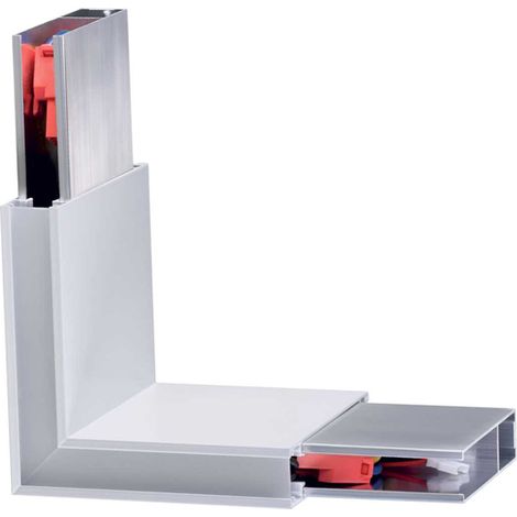 Lampada Angolare Corner Linus Alluminio Bianco Led 4W 3000K Luce Calda