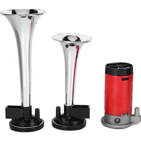 Klaxon pneumatique universel double pour moto, 12 V, 120 dB, ultra puissant (1/5)