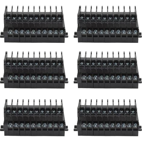 Double Layer DIN Rail Terminal Block, 10A 600V (1/5)