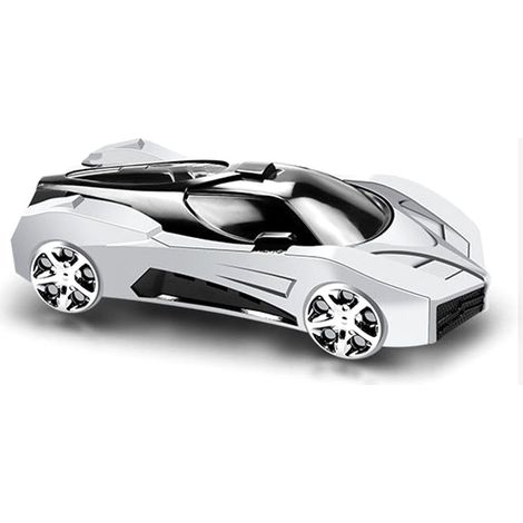 Support téléphone modèle voiture design sport antidérapant rotation 360° pour console centrale, argent, pour bureau maison (1/5)