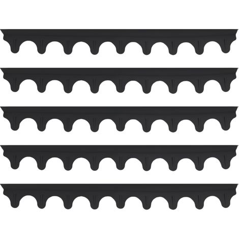 5 cache-trous pour cuisinière, faciles à nettoyer, découpables, en silicone souple, pour four, plan de travail, noirs. (1/5)