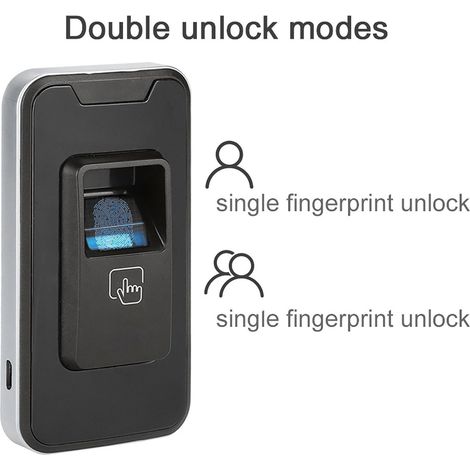 Serrure biométrique digitale sécurisée pour meuble de rangement et espace de travail (1/5)