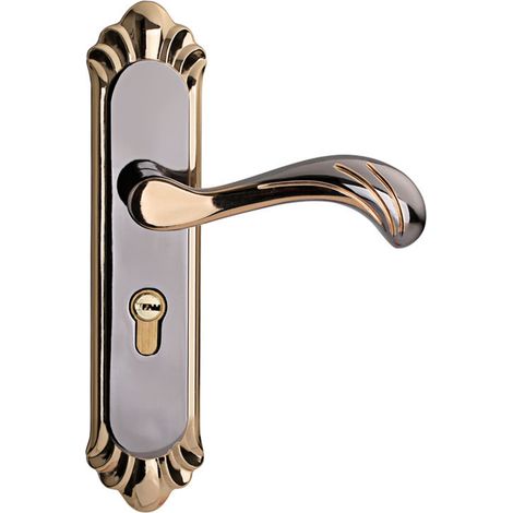 Poignée de porte à levier LEEDIS, ensemble de levier de verrouillage robuste avec clé, poignées de porte réversibles pour ouverture à gauche ou à droite, épaisseur de porte de 35 à 45 mm (1/5)