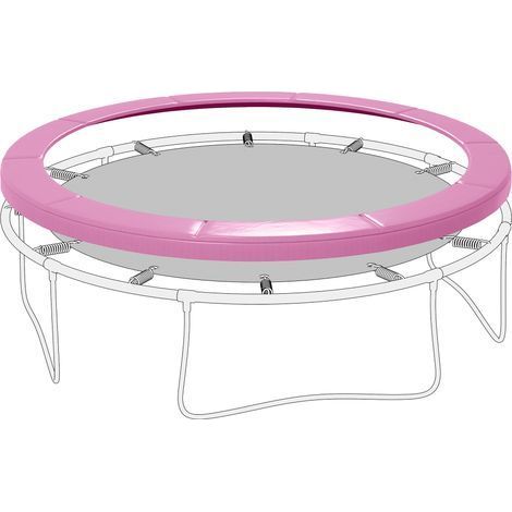 Housse de protection pour trampoline Ø244 cm, imperméable, déchirure résistante, couleur rose (1/5)