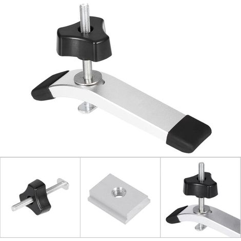 T-Slot T-Track Metal Clamp, Quick-Release Fastening Tool for Woodworking