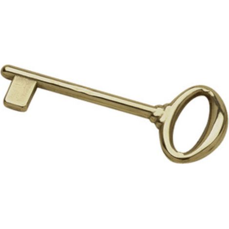 12PZ CHIAVE CLASSICA OTTONE LUCIDO PER PORTE (1/2)