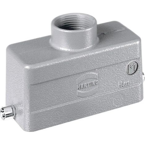 [NEUWERTIG] B-Ware Harting Tüllengehäuse Gehäuse Han 16 B Steckergehäuse Grau M25 Ip65 1 Stück