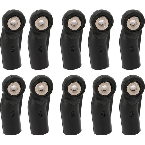 Rotule de liaison d'extrémité de tige en plastique, pour chenille de voiture Axial SCX 1/10 RC (courbée sur le côté) (1/5)