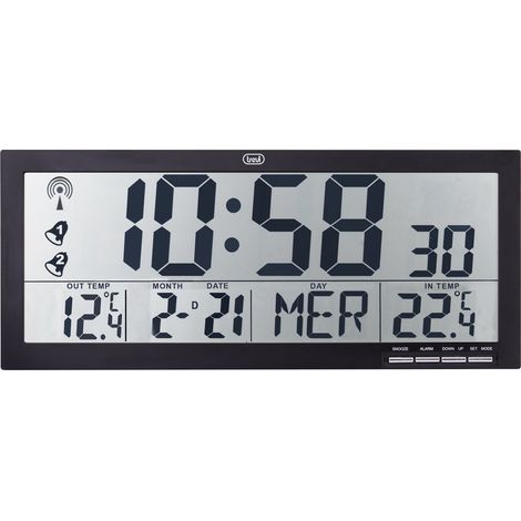 Trevi OM 3530 RC Reloj digital negro moderno